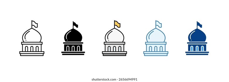 National Icon Set Multiple Style Collection