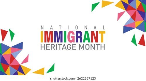 National Immigrant Heritage Month Celebration Banner with post design Background