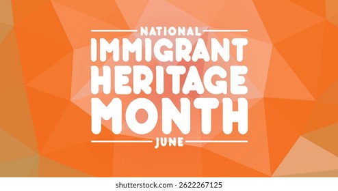 National Immigrant Heritage Month Celebration Banner with post design Background