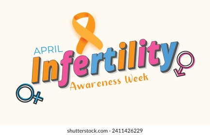 National Infertility Awareness Week. background, banner, card, poster, template. Vector illustration.