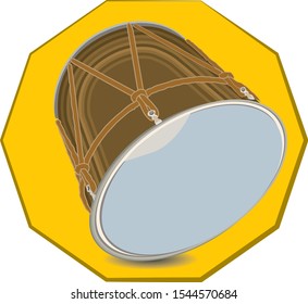 National instrument drum light brown