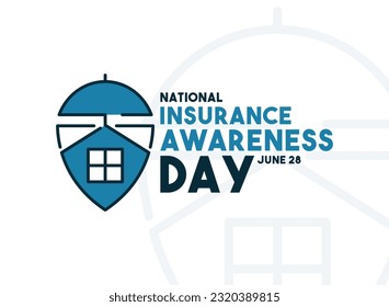 National Insurance Awareness Day. June 28. Eps 10.