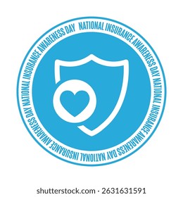 National Insurance Awareness Day. June 28. Holiday concept. Template for background, banner, card, poster with text. Vector EPS10 illustration