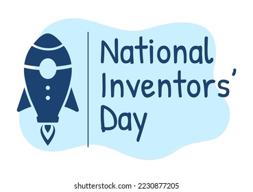 National Inventors Day on February 11 Celebration of Genius Innovation to Honor Creator of Science in Flat Cartoon Hand Drawn Template Illustration