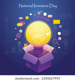 National Inventors Day Vector Holiday concept