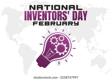 NATIONAL INVENTORS' DAY Vector Illustration background