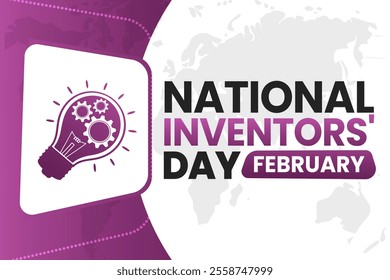 NATIONAL INVENTORS' DAY Vector Illustration background on february