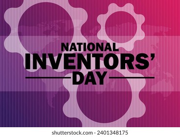 National Inventors' Day Vector Template Design Illustration. February 11. Suitable for greeting card, poster and banner