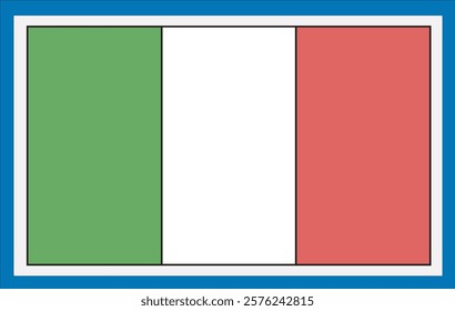 National Italy flag, official colors and proportion correctly. National Italy flag. Vector illustration. Italy flag vector icon, simple, flat design for web or mobile app.