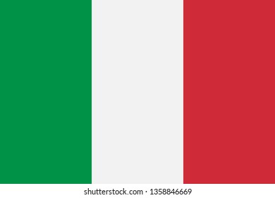 national italy flag in the original colours and proportions