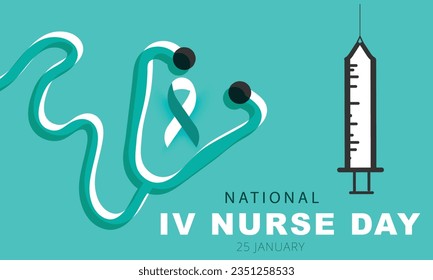 National IV Nurse day. background, banner, card, poster, template. Vector illustration.