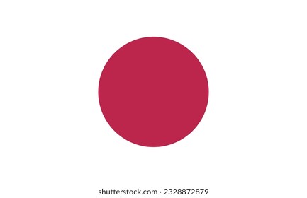 National Japan flag, official colors, and proportions. Vector illustration. EPS 10 Vector. 