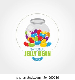 National Jelly Bean Day. Vector Illustration