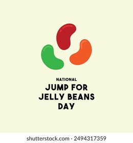 National Jump for Jelly Beans Day. July 31. Eps 10.