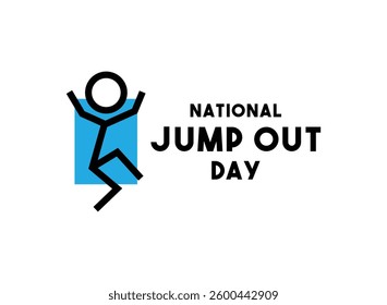 National Jump Out Day. March. Eps 10.