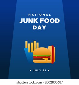 National Junk Food Day Background Design