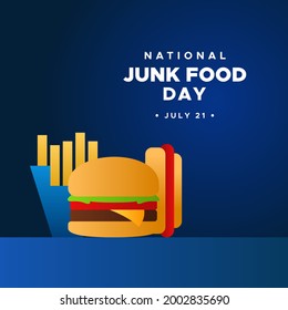 National Junk Food Day Background Design