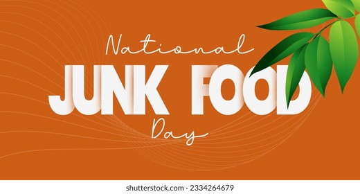 National Junk Food Day illustration. Junk Food Day Poster, July 21. Important day