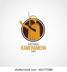 National Kamehameha Day Vector Illustration. Suitable for Greeting Card, Poster and Banner.