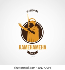 National Kamehameha Day Vector Illustration. Suitable for Greeting Card, Poster and Banner.