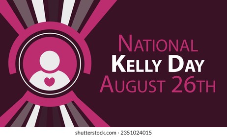 National Kelly Day vector banner design. Happy National Kelly Day modern minimal graphic poster illustration.