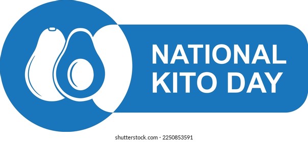 National Keto day, celebrating Keto Day blue vector