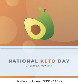 National Keto Day Celebration Vector Design Illustration for Background, Poster, Banner, Advertising, Greeting Card