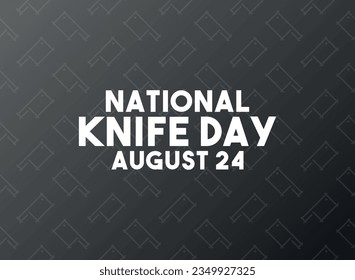 National Knife Day. Seamless pattern. Gradient background. August 24. Eps 10.