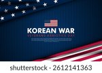 National Korean War Veterans Armistice Day July 27 Background vector Illustration