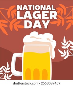 national lager day with delicious lager