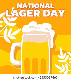 national lager day with delicious lager