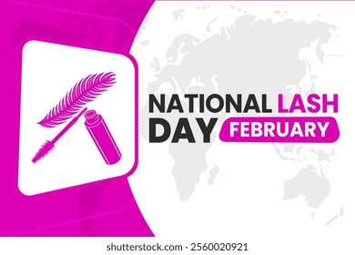 NATIONAL LASH DAY Vector Illustration background