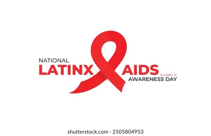 National Latinx aids awareness day. background, banner, card, poster, template. Vector illustration.