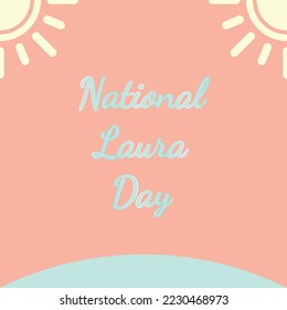 National Laura Day background. Vector illustration design.