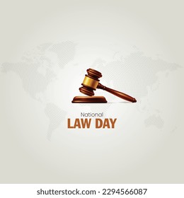 National law day. Constitution of India. Vector Illustration of World Day of Social Justice. National law day creative concept.