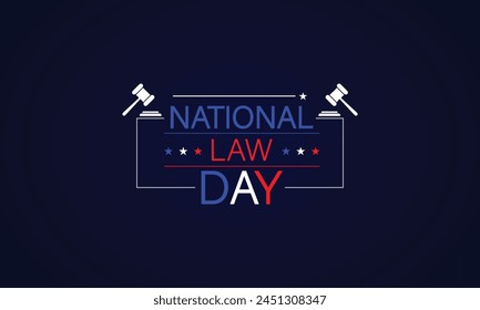 National Law Day Honor the Law with a Striking Flag Illustration