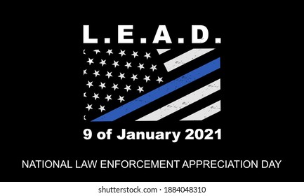 National Law Enforcement Appreciation Day - banner, poster, card	
