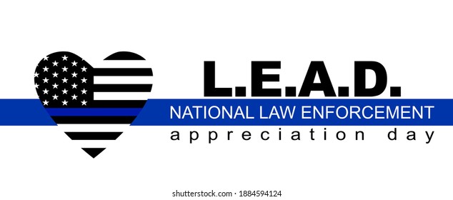 National Law Enforcement Appreciation Day - banner, poster, card