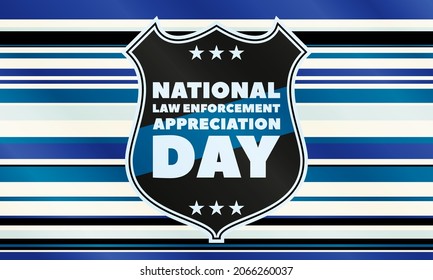 National Law Enforcement Appreciation Day Lead Stock Vector Royalty Free Shutterstock