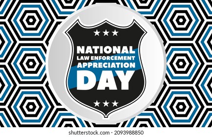 National Law Enforcement Appreciation Day Lead Stock Vector (Royalty ...