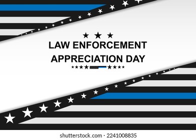 National Law Enforcement Appreciation Day. EPS10 vector