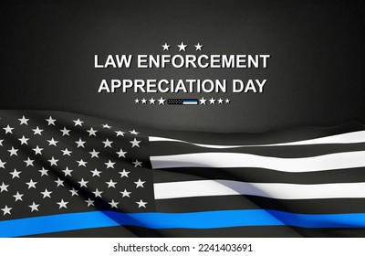 National Law Enforcement Appreciation Day. EPS10 vector