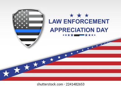 National Law Enforcement Appreciation Day. EPS10 vector