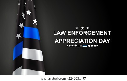 National Law Enforcement Appreciation Day. EPS10 vector