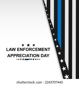 National Law Enforcement Appreciation Day. EPS10 vector