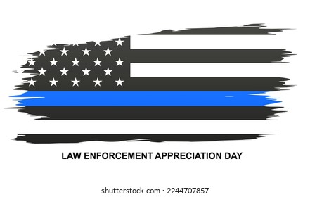 National Law Enforcement Appreciation Day. EPS10 vector