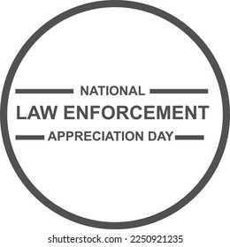 National Law Enforcement Appreciation Day, Law Enforcement Appreciation Day celebrating symbol