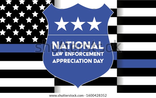 National Law Enforcement Appreciation Day Lead Stock Vector Royalty Free Shutterstock