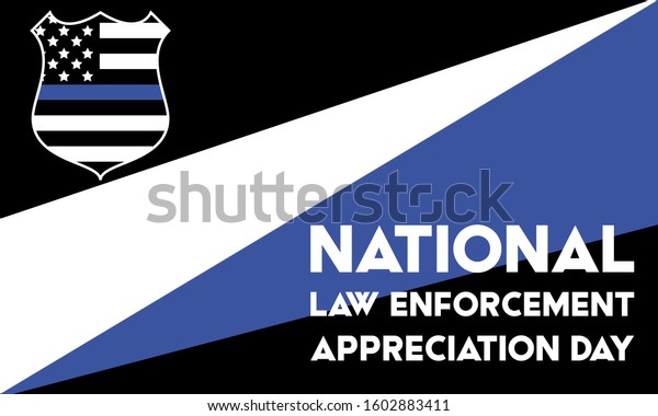 National Law Enforcement Appreciation Day Lead Stock Vector (Royalty ...