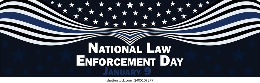 National Law Enforcement Day vector banner design. Happy National Law Enforcement Day modern minimal graphic poster illustration.